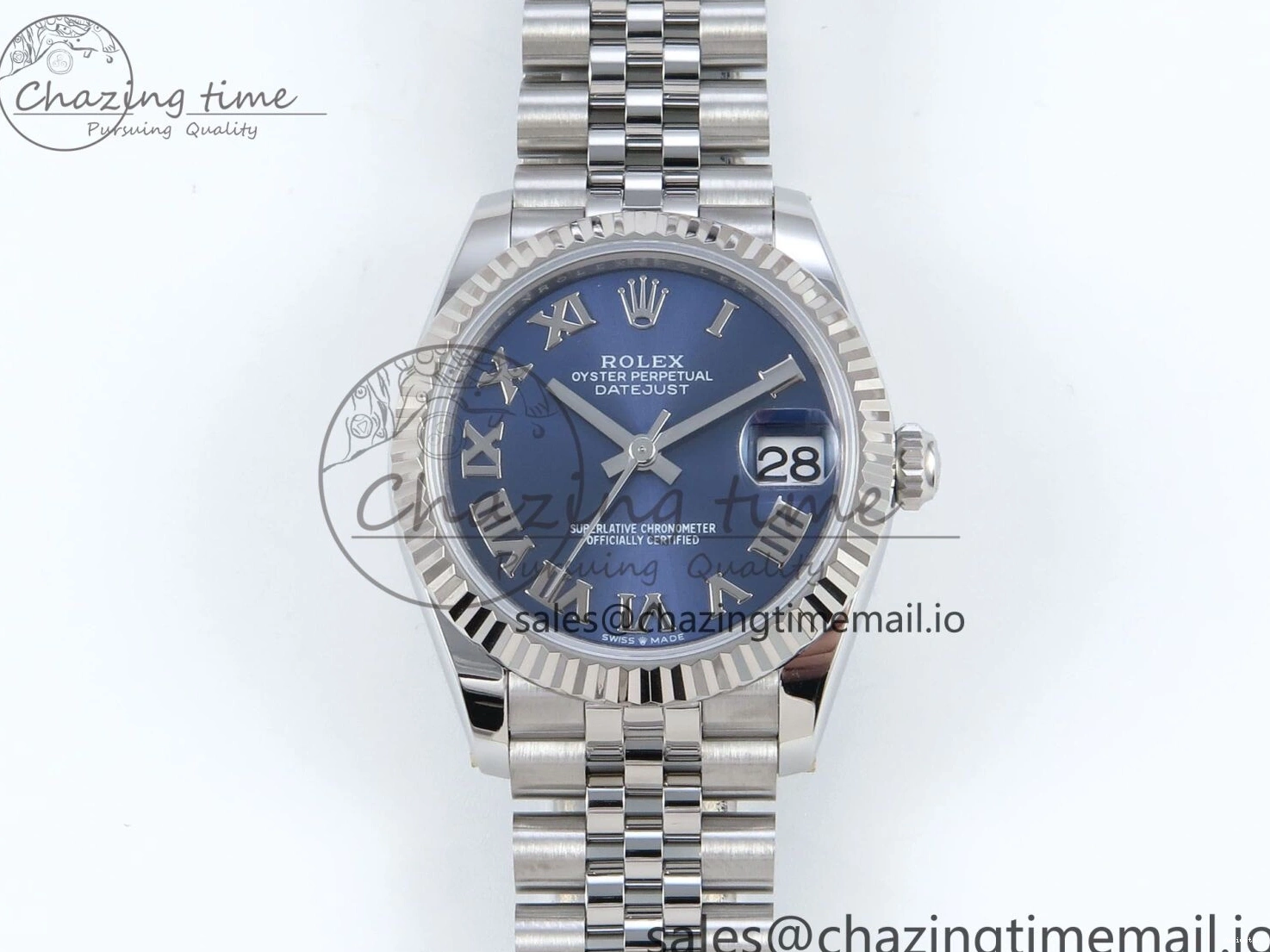 on 904L Roman 278274 ARF Dial DateJust 2688 Steel Best SS Edition 1:1 ETA 31 Bracelet Blue Jubilee 0104